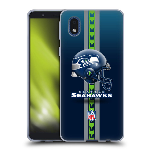 NFL Seattle Seahawks Logo Helmet Soft Gel Case for Samsung Galaxy A01 Core (2020)