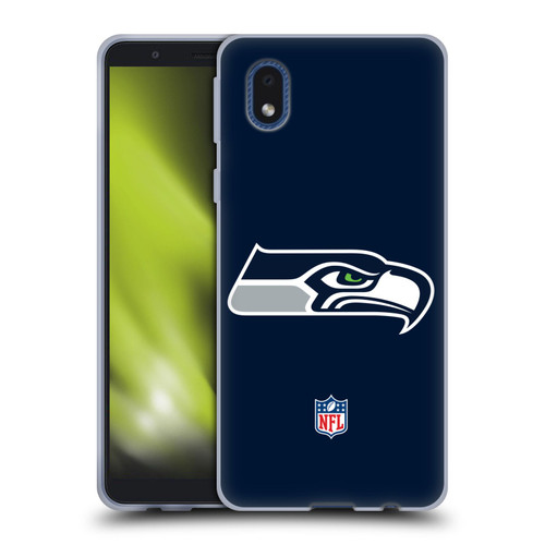 NFL Seattle Seahawks Logo Plain Soft Gel Case for Samsung Galaxy A01 Core (2020)