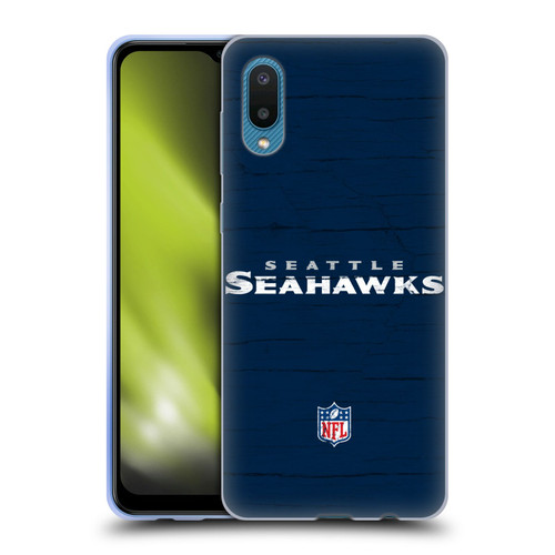 NFL Seattle Seahawks Logo Distressed Look Soft Gel Case for Samsung Galaxy A02/M02 (2021)