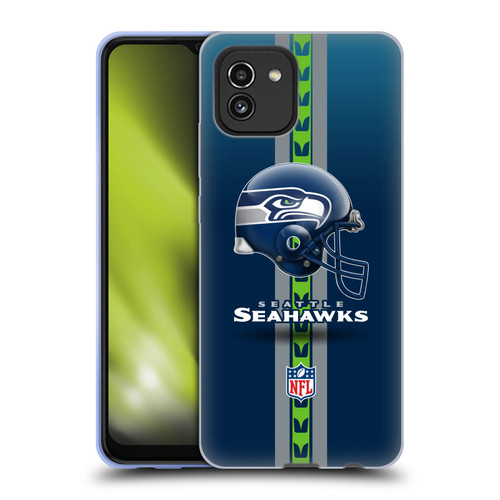 NFL Seattle Seahawks Logo Helmet Soft Gel Case for Samsung Galaxy A03 (2021)