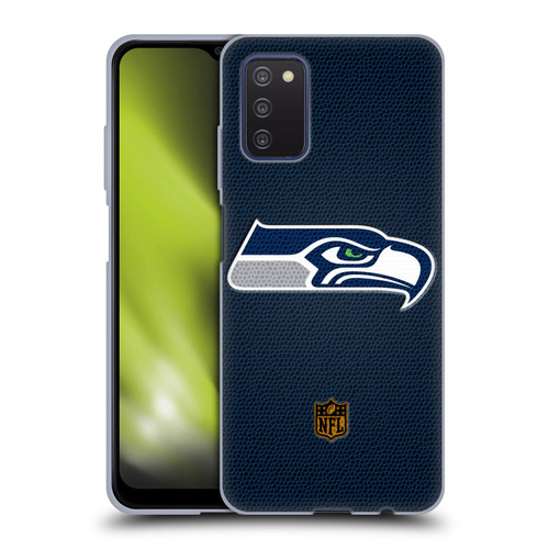 NFL Seattle Seahawks Logo Football Soft Gel Case for Samsung Galaxy A03s (2021)