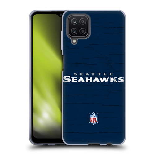 NFL Seattle Seahawks Logo Distressed Look Soft Gel Case for Samsung Galaxy A12 (2020)