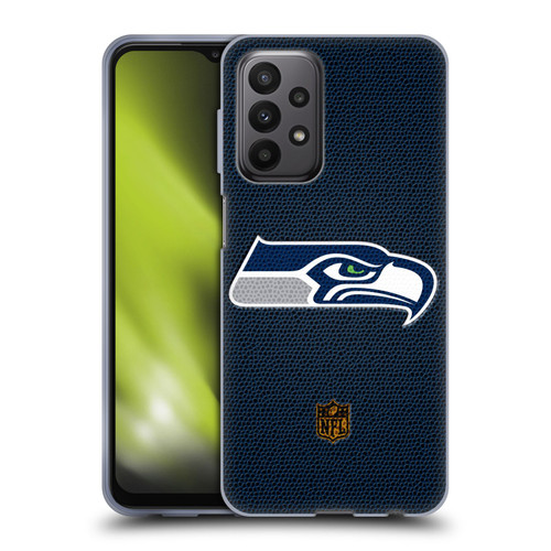 NFL Seattle Seahawks Logo Football Soft Gel Case for Samsung Galaxy A23 / 5G (2022)
