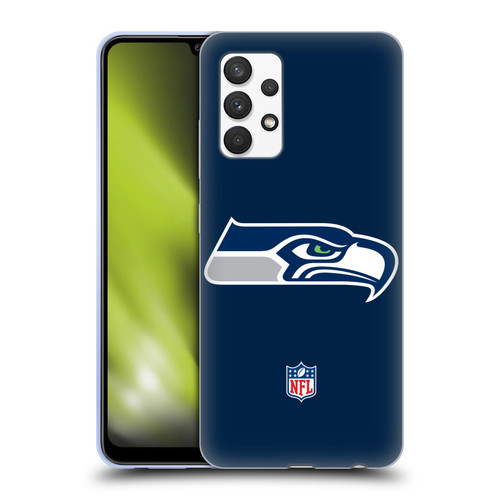 NFL Seattle Seahawks Logo Plain Soft Gel Case for Samsung Galaxy A32 (2021)