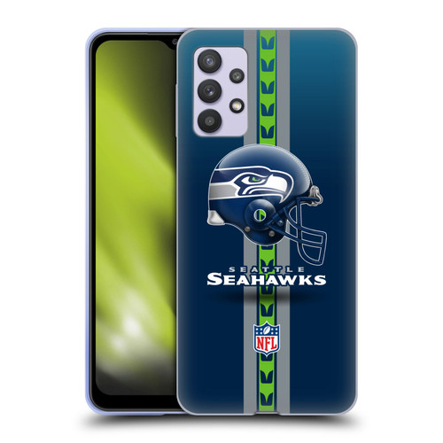 NFL Seattle Seahawks Logo Helmet Soft Gel Case for Samsung Galaxy A32 5G / M32 5G (2021)
