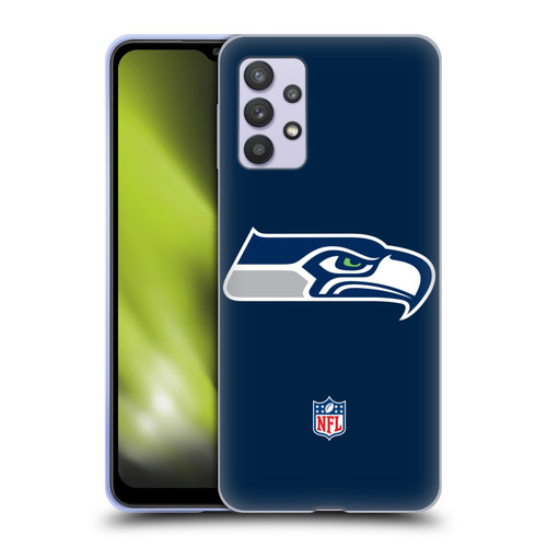 NFL Seattle Seahawks Logo Plain Soft Gel Case for Samsung Galaxy A32 5G / M32 5G (2021)