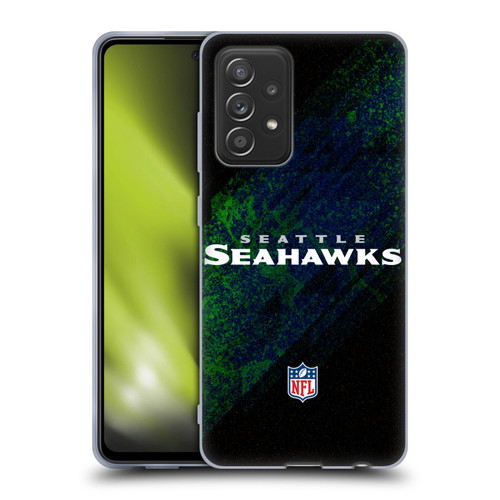 NFL Seattle Seahawks Logo Blur Soft Gel Case for Samsung Galaxy A52 / A52s / 5G (2021)