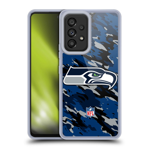 NFL Seattle Seahawks Logo Camou Soft Gel Case for Samsung Galaxy A53 5G (2022) NFL Seattle Seahawks Logo Camou Soft Gel Case for Samsung Galaxy A53 5G (2022)