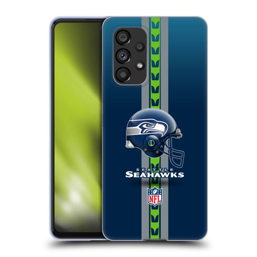 NFL Seattle Seahawks Logo Helmet Soft Gel Case for Samsung Galaxy A53 5G (2022)