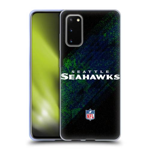 NFL Seattle Seahawks Logo Blur Soft Gel Case for Samsung Galaxy S20 / S20 5G