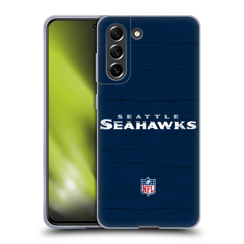 NFL Seattle Seahawks Logo Distressed Look Soft Gel Case for Samsung Galaxy S21 FE 5G