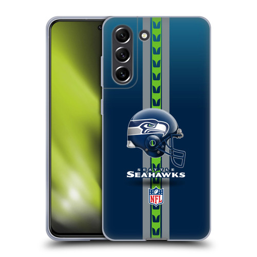 NFL Seattle Seahawks Logo Helmet Soft Gel Case for Samsung Galaxy S21 FE 5G
