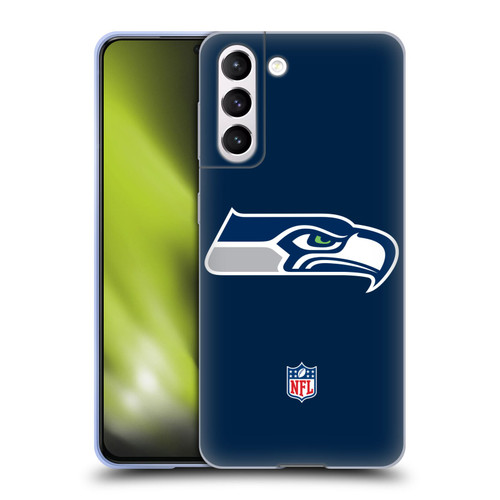 NFL Seattle Seahawks Logo Plain Soft Gel Case for Samsung Galaxy S21 5G