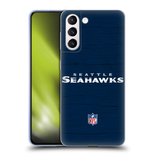 NFL Seattle Seahawks Logo Distressed Look Soft Gel Case for Samsung Galaxy S21+ 5G
