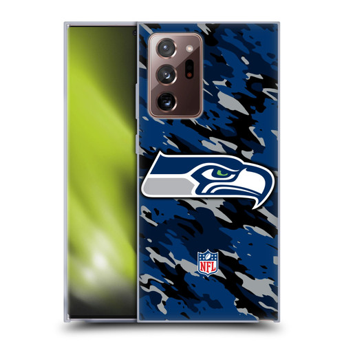 NFL Seattle Seahawks Logo Camou Soft Gel Case for Samsung Galaxy Note20 Ultra / 5G