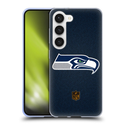 NFL Seattle Seahawks Logo Football Soft Gel Case for Samsung Galaxy S23 5G