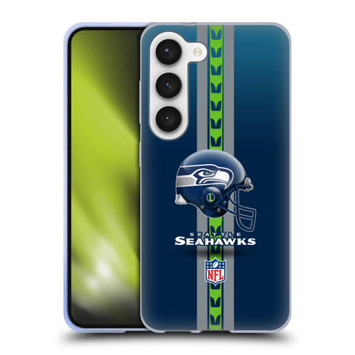 NFL Seattle Seahawks Logo Helmet Soft Gel Case for Samsung Galaxy S23 5G