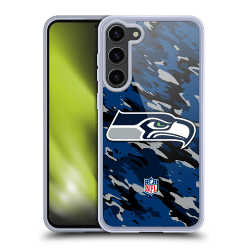 NFL Seattle Seahawks Logo Camou Soft Gel Case for Samsung Galaxy S23+ 5G NFL Seattle Seahawks Logo Camou Soft Gel Case for Samsung Galaxy S23+ 5G