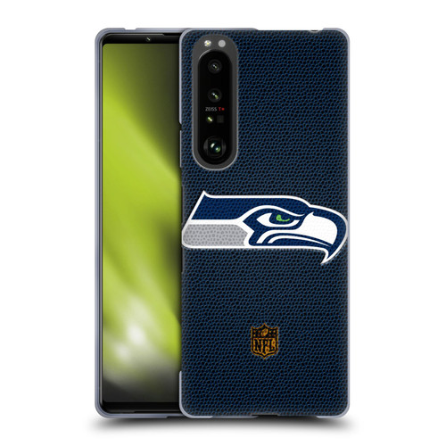 NFL Seattle Seahawks Logo Football Soft Gel Case for Sony Xperia 1 III