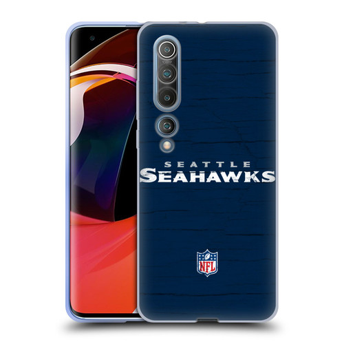 NFL Seattle Seahawks Logo Distressed Look Soft Gel Case for Xiaomi Mi 10 5G / Mi 10 Pro 5G