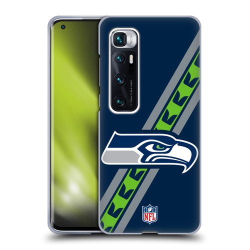 NFL Seattle Seahawks Logo Stripes Soft Gel Case for Xiaomi Mi 10 Ultra 5G