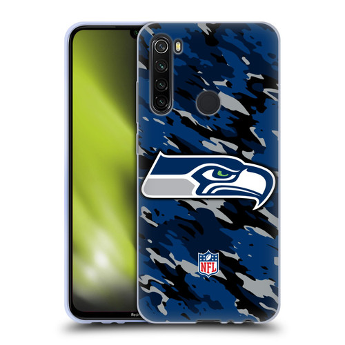 NFL Seattle Seahawks Logo Camou Soft Gel Case for Xiaomi Redmi Note 8T
