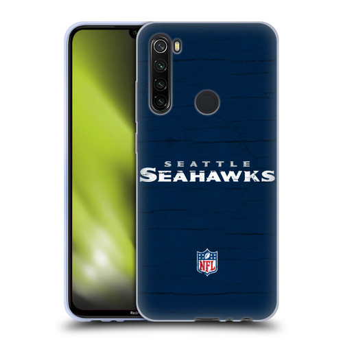 NFL Seattle Seahawks Logo Distressed Look Soft Gel Case for Xiaomi Redmi Note 8T