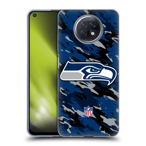 NFL Seattle Seahawks Logo Camou Soft Gel Case for Xiaomi Redmi Note 9T 5G