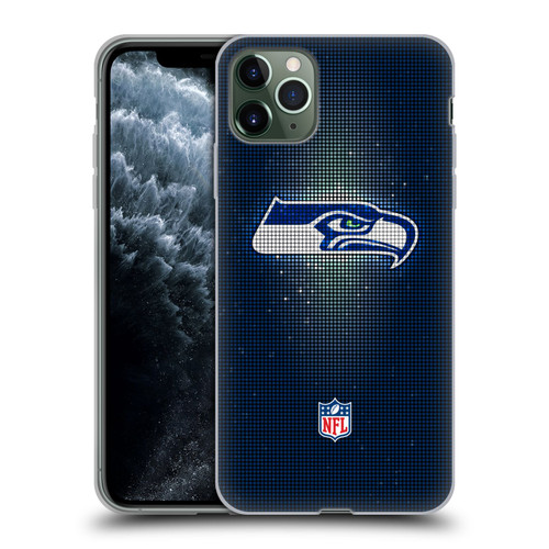NFL Seattle Seahawks Artwork LED Soft Gel Case for Apple iPhone 11 Pro Max