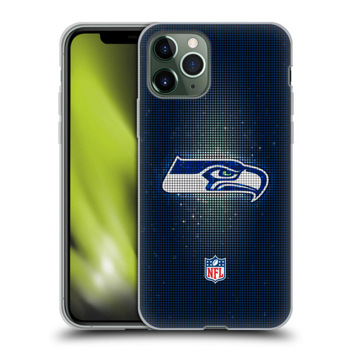 NFL Seattle Seahawks Artwork LED Soft Gel Case for Apple iPhone 11 Pro