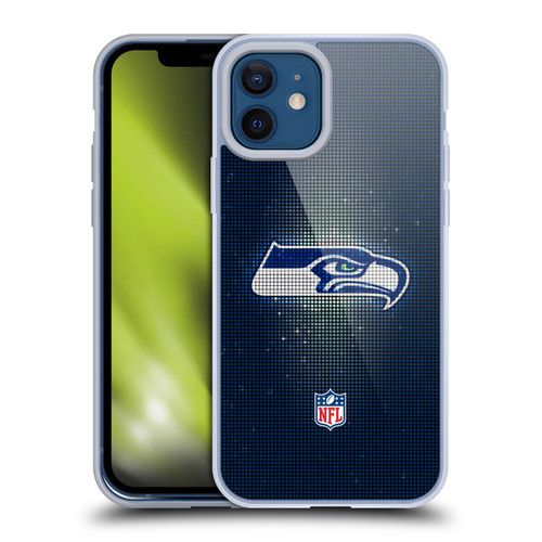 NFL Seattle Seahawks Artwork LED Soft Gel Case for Apple iPhone 12 / iPhone 12 Pro