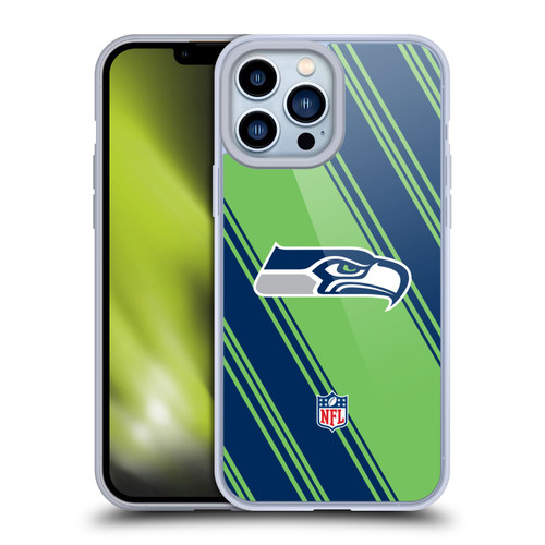 NFL Seattle Seahawks Artwork Stripes Soft Gel Case for Apple iPhone 13 Pro Max NFL Seattle Seahawks Artwork Stripes Soft Gel Case for Apple iPhone 13 Pro Max