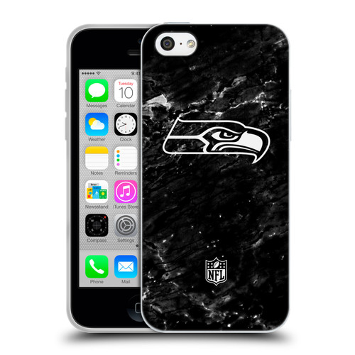 NFL Seattle Seahawks Artwork Marble Soft Gel Case for Apple iPhone 5c
