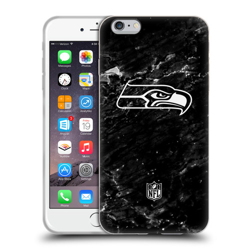 NFL Seattle Seahawks Artwork Marble Soft Gel Case for Apple iPhone 6 Plus / iPhone 6s Plus