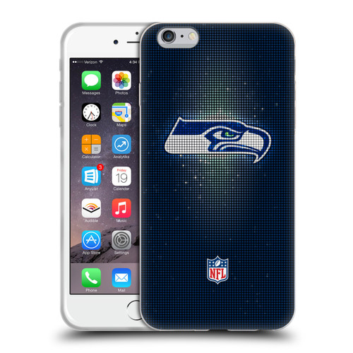 NFL Seattle Seahawks Artwork LED Soft Gel Case for Apple iPhone 6 Plus / iPhone 6s Plus