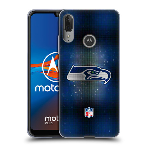 NFL Seattle Seahawks Artwork LED Soft Gel Case for Motorola Moto E6 Plus