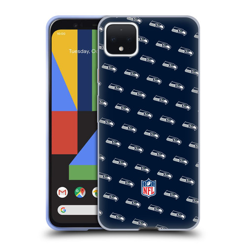 NFL Seattle Seahawks Artwork Patterns Soft Gel Case for Google Pixel 4 XL