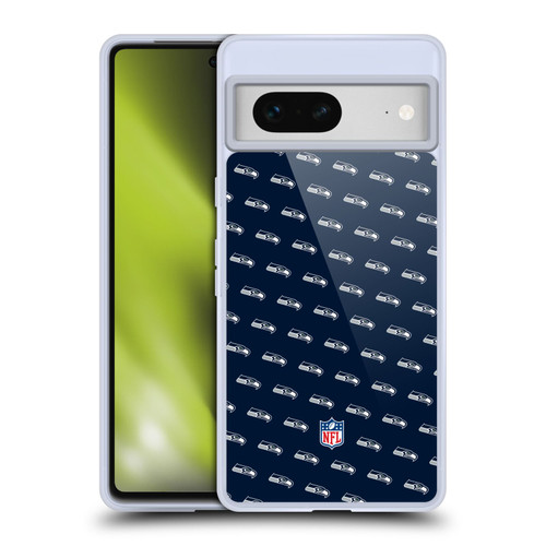 NFL Seattle Seahawks Artwork Patterns Soft Gel Case for Google Pixel 7