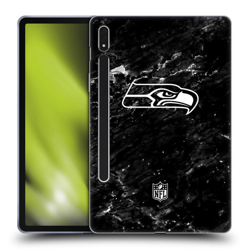 NFL Seattle Seahawks Artwork Marble Soft Gel Case for Samsung Galaxy Tab S8