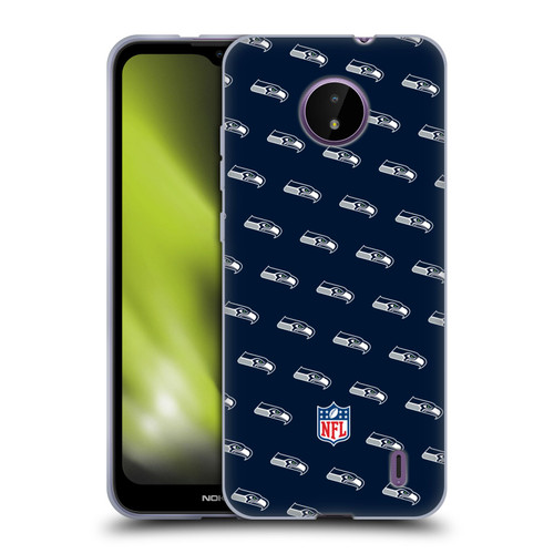 NFL Seattle Seahawks Artwork Patterns Soft Gel Case for Nokia C10 / C20