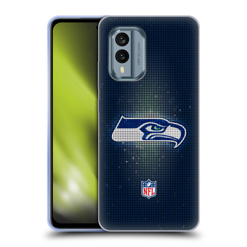 NFL Seattle Seahawks Artwork LED Soft Gel Case for Nokia X30