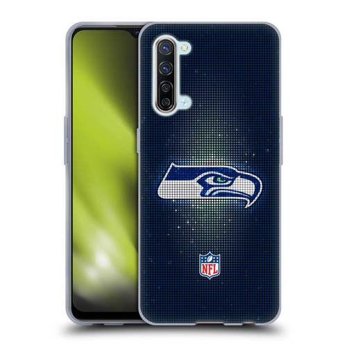 NFL Seattle Seahawks Artwork LED Soft Gel Case for OPPO Find X2 Lite 5G