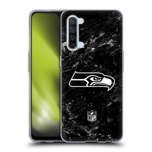 NFL Seattle Seahawks Artwork Marble Soft Gel Case for OPPO Find X2 Lite 5G