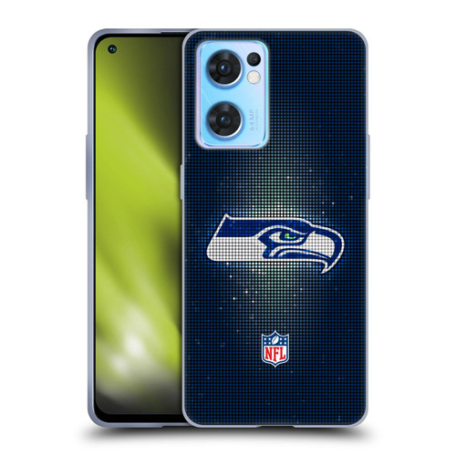 NFL Seattle Seahawks Artwork LED Soft Gel Case for OPPO Reno7 5G / Find X5 Lite