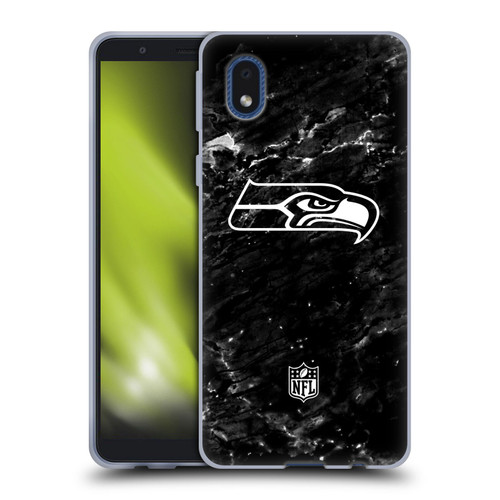 NFL Seattle Seahawks Artwork Marble Soft Gel Case for Samsung Galaxy A01 Core (2020)