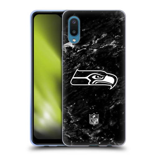 NFL Seattle Seahawks Artwork Marble Soft Gel Case for Samsung Galaxy A02/M02 (2021)