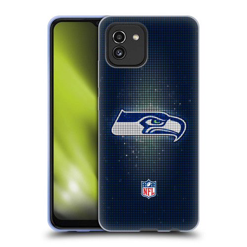 NFL Seattle Seahawks Artwork LED Soft Gel Case for Samsung Galaxy A03 (2021)