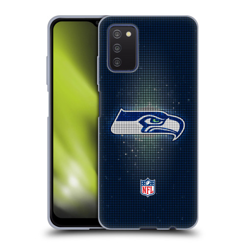 NFL Seattle Seahawks Artwork LED Soft Gel Case for Samsung Galaxy A03s (2021)