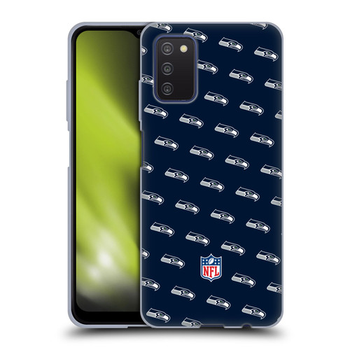 NFL Seattle Seahawks Artwork Patterns Soft Gel Case for Samsung Galaxy A03s (2021)