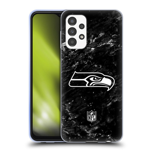 NFL Seattle Seahawks Artwork Marble Soft Gel Case for Samsung Galaxy A13 (2022)